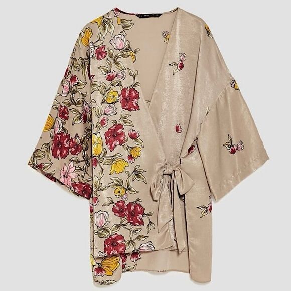 Zara Kimono & Shorts Matching Set Size S • BLOGGER FAVORITE • - Picture 5 of 16